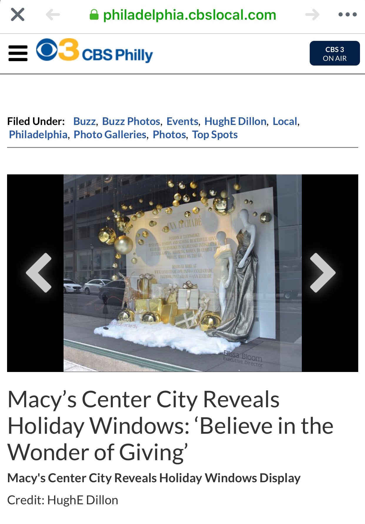 Macy's Window Display
