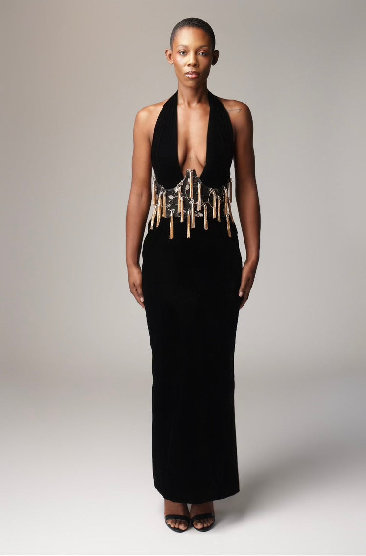 The Gilded Temptation Gown: Style No. 0012SS27