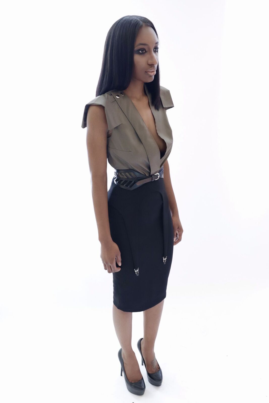 Long Garter Skirt Ann Luchad Long Garter Skirt Ann Luchad