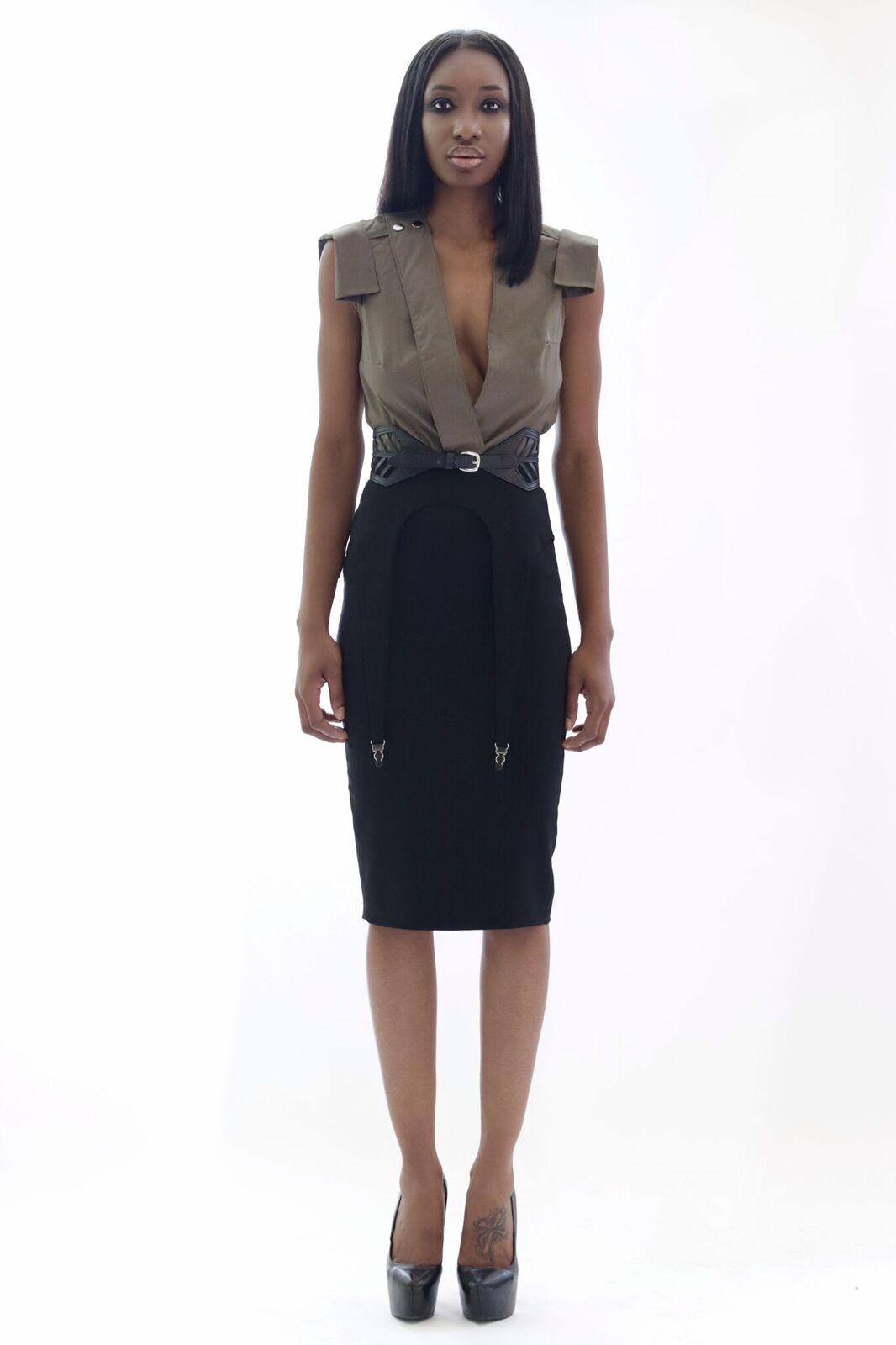 Long Garter Skirt Ann Luchad Long Garter Skirt Ann Luchad